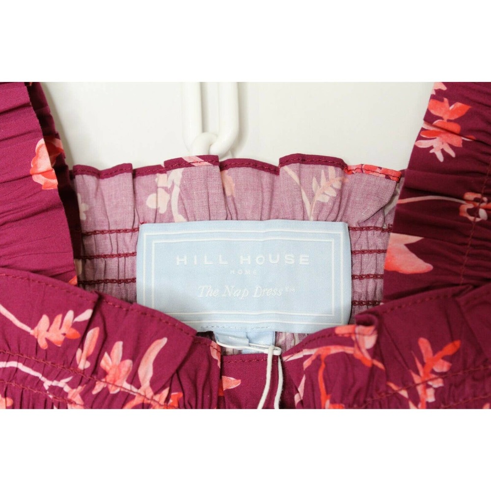 Hill House The Ellie Nap Dress Burgundy Botanical Women's Dresses  Size XS, S - Picture 8 of 10